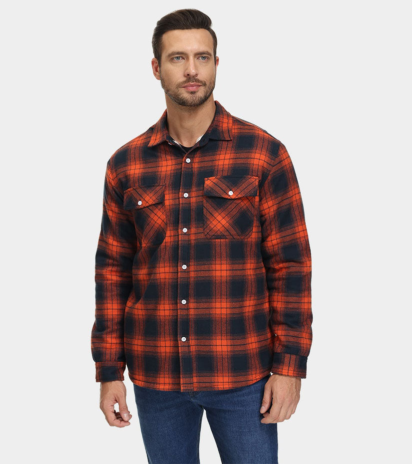 Matteo | Fusion Jacke für Herren mit Karomuster und langen Ärmeln
