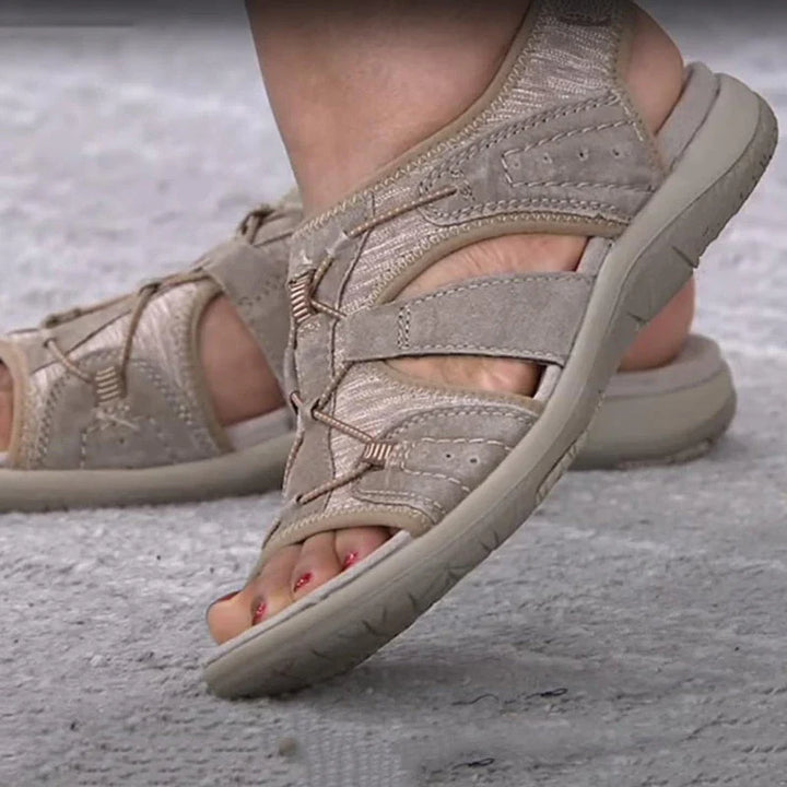 Ultimative Komfort Orthopädische Sandalen für Damen mit niedrigem Absatz