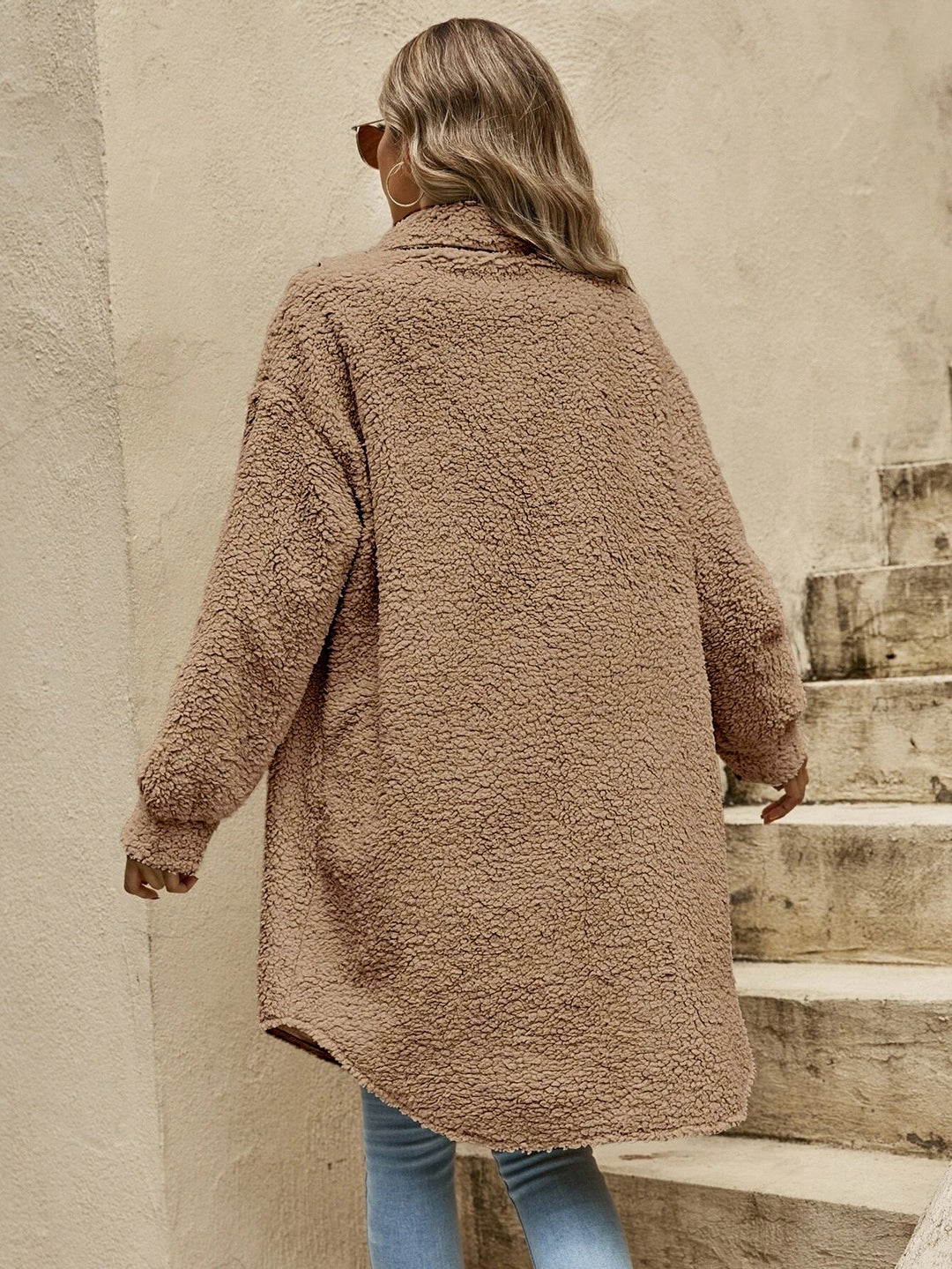 Helena | Damen Mantel mit Hemdkragen und Brusttaschen