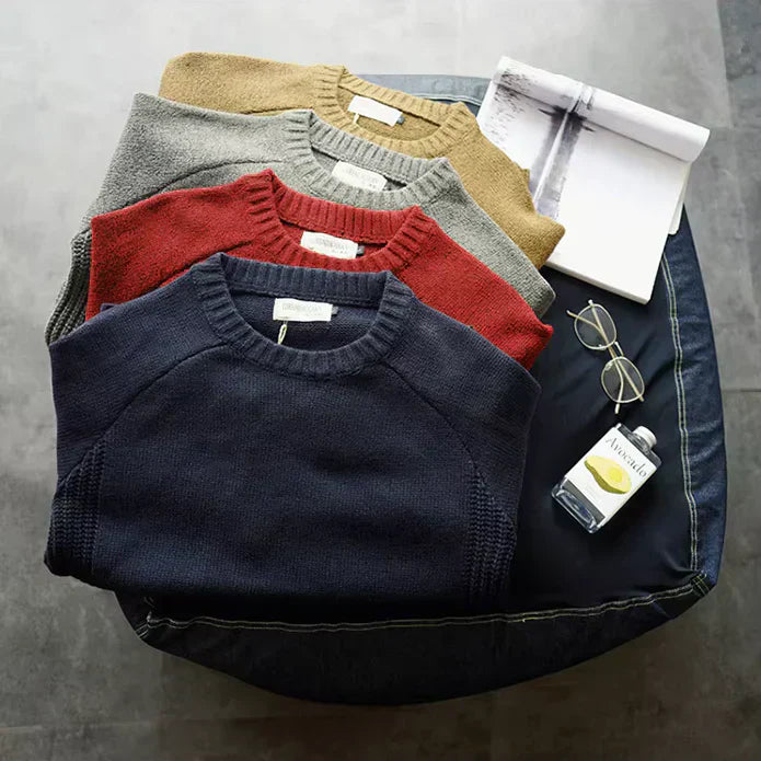 Taylor | Harbour Pullover aus e mit Rundhalsausschnitt und langen Ärmeln