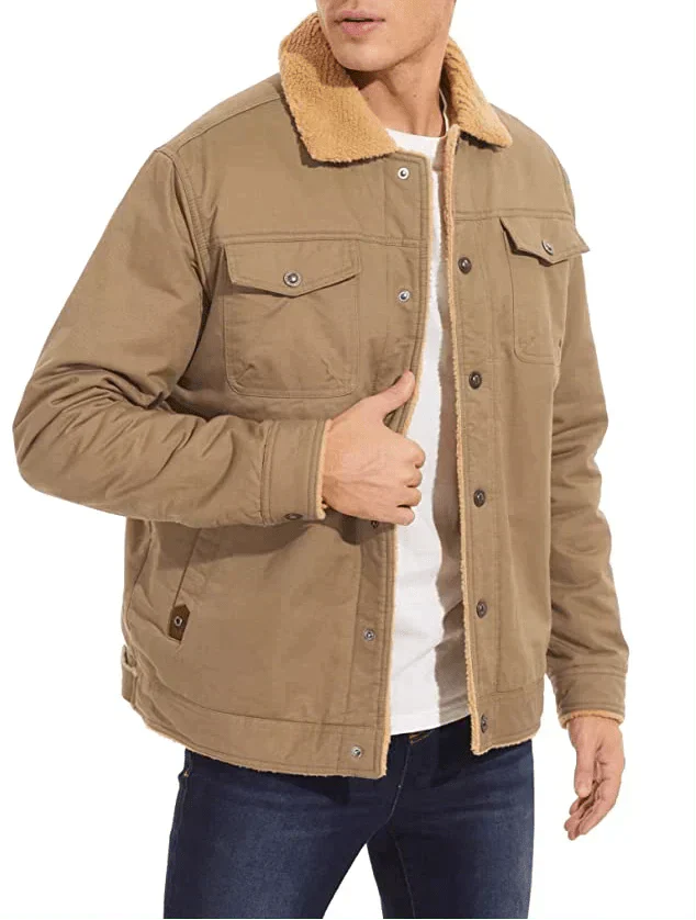 Giuseppe | Bomberjacke für Herren mit futter, langen Ärmeln und Herzmuster