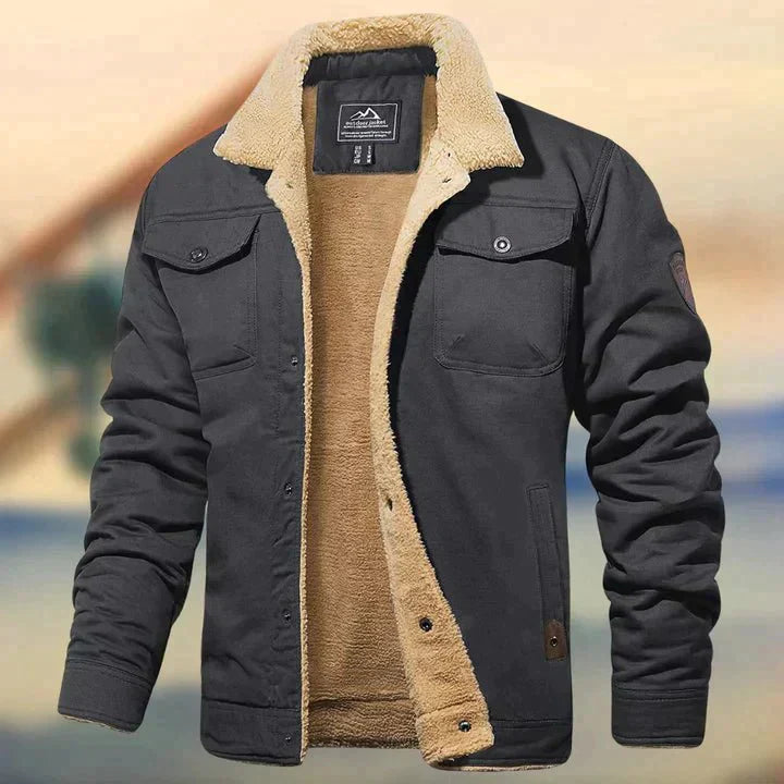 Giuseppe | Bomberjacke für Herren mit futter, langen Ärmeln und Herzmuster