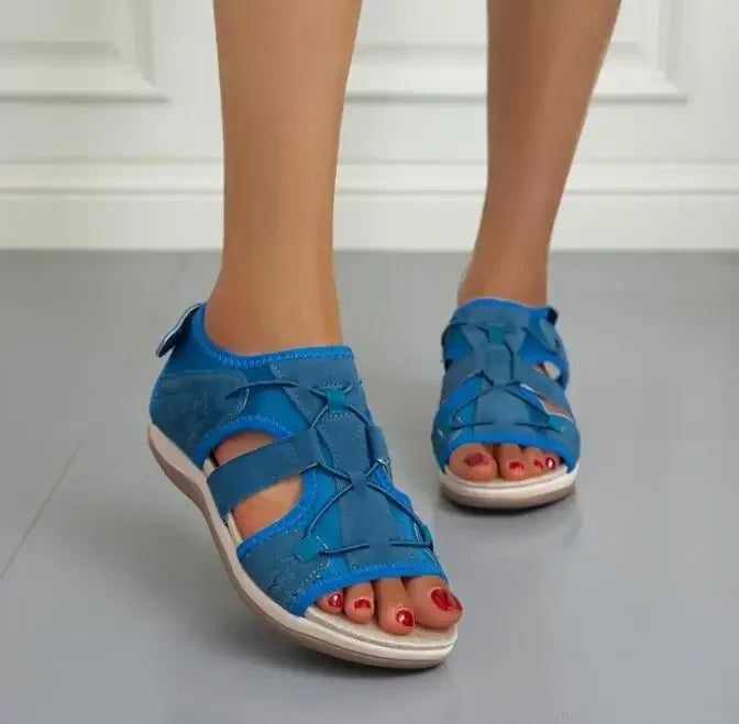 Lotte | Modische, verstellbare Sommersandalen für Damen mit Fußgewölbestütze