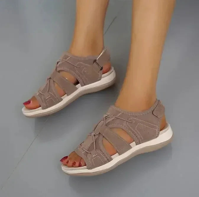 Ultimative Komfort Orthopädische Sandalen für Damen mit niedrigem Absatz