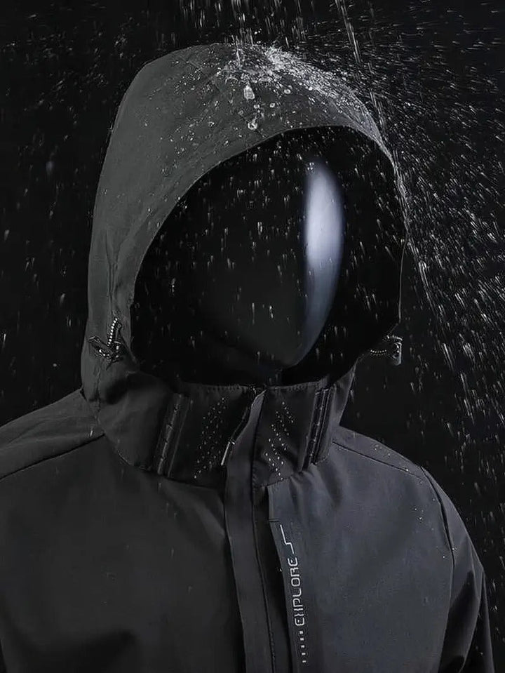 Drizzle | Leichter Wasserdichter Windjacke für Herren mit Kapuze und langen Ärmeln