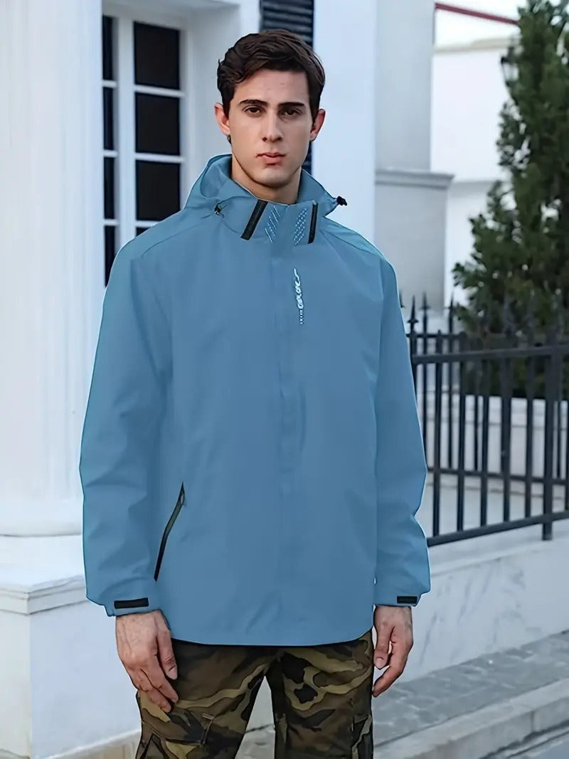 Drizzle | Leichter Wasserdichter Windjacke für Herren mit Kapuze und langen Ärmeln