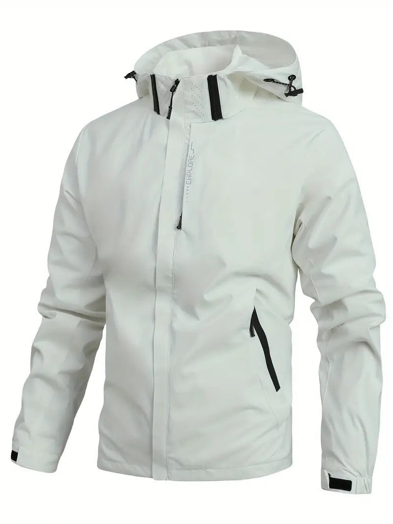 Drizzle | Leichter Wasserdichter Windjacke für Herren mit Kapuze und langen Ärmeln