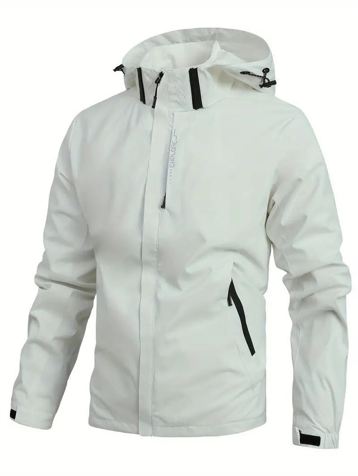 Drizzle | Leichter Wasserdichter Windjacke für Herren mit Kapuze und langen Ärmeln