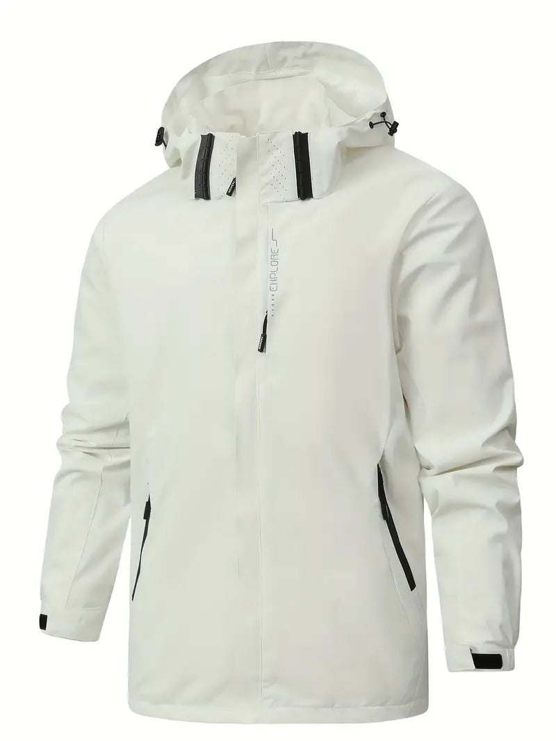 Drizzle | Leichter Wasserdichter Windjacke für Herren mit Kapuze und langen Ärmeln