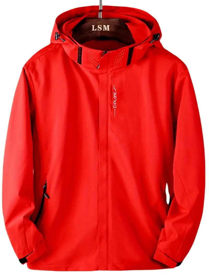 Drizzle | Leichter Wasserdichter Windjacke für Herren mit Kapuze und langen Ärmeln