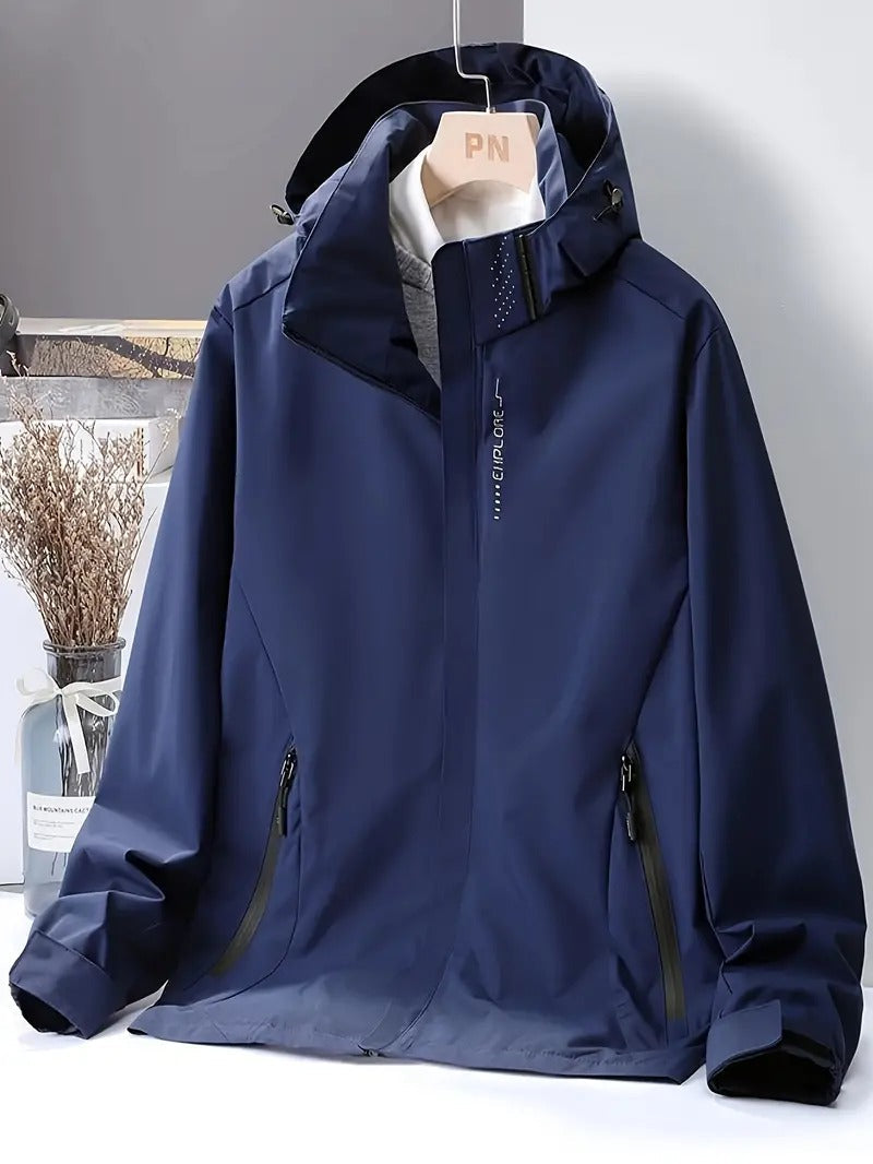Drizzle | Leichter Wasserdichter Windjacke für Herren mit Kapuze und langen Ärmeln