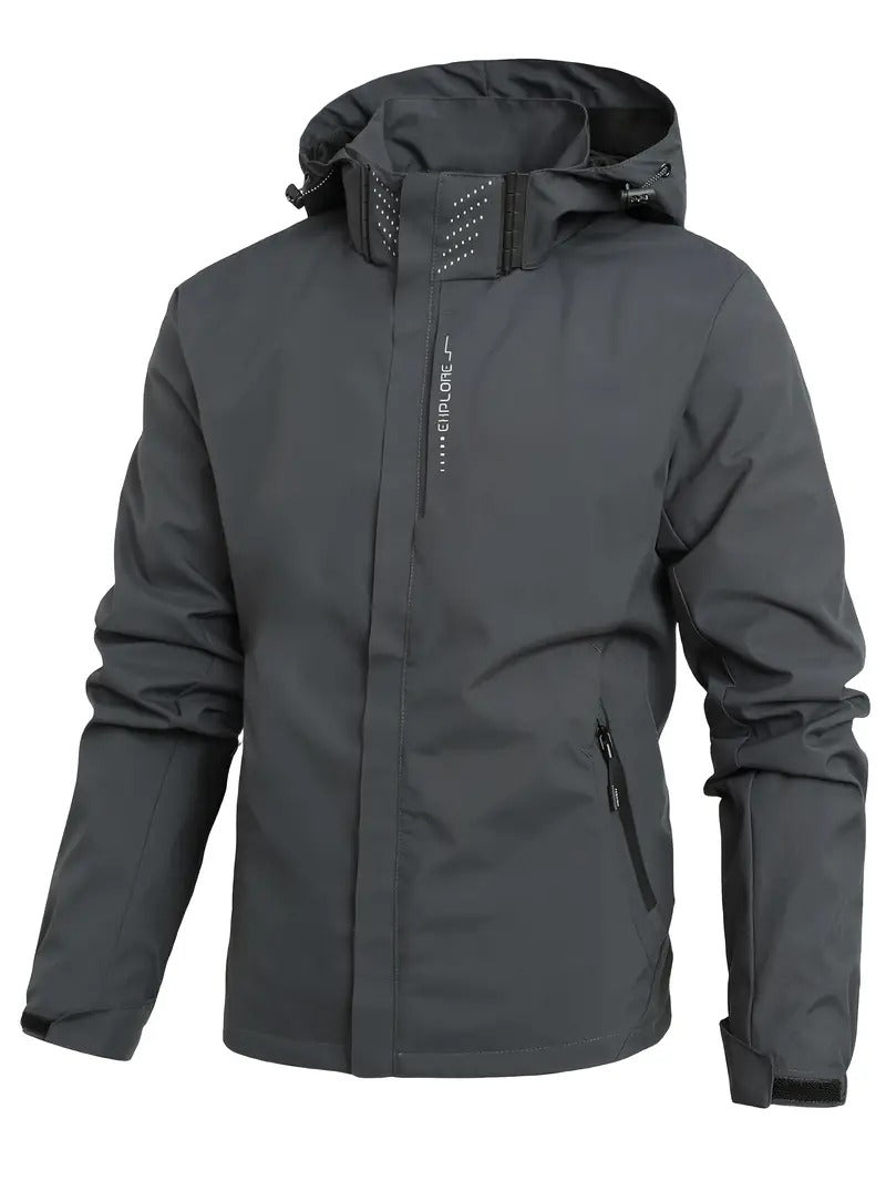 Drizzle | Leichter Wasserdichter Windjacke für Herren mit Kapuze und langen Ärmeln