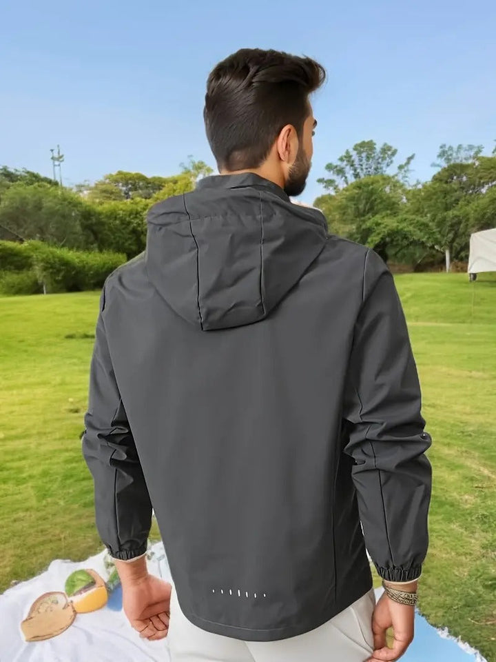 Drizzle | Leichter Wasserdichter Windjacke für Herren mit Kapuze und langen Ärmeln