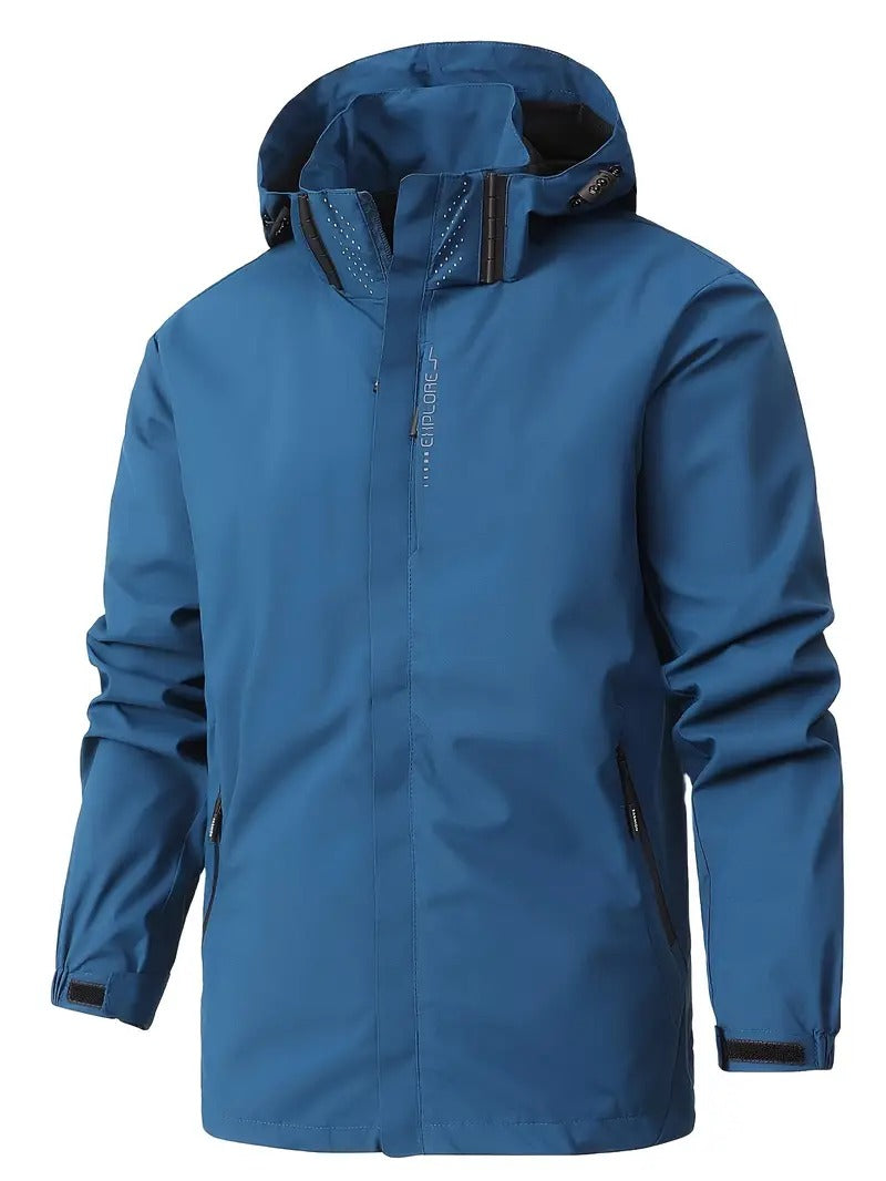 Drizzle | Leichter Wasserdichter Windjacke für Herren mit Kapuze und langen Ärmeln