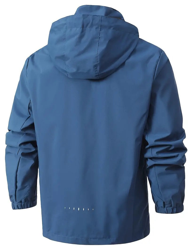 Drizzle | Leichter Wasserdichter Windjacke für Herren mit Kapuze und langen Ärmeln