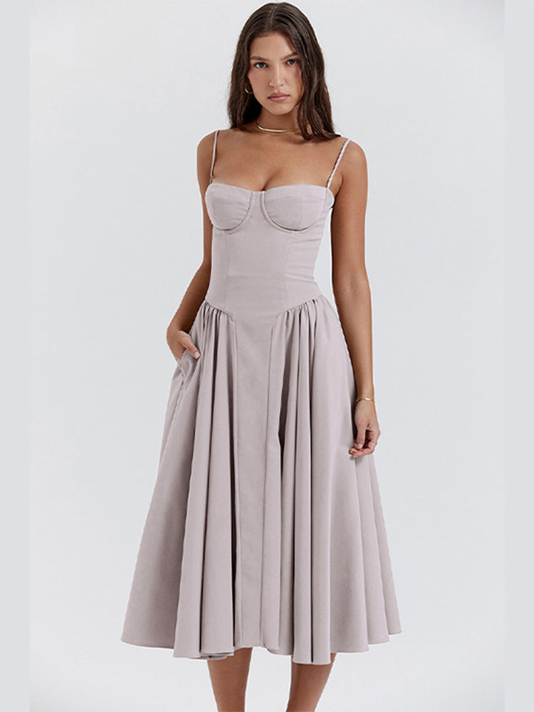 Phoebe | Vintage Cross-Border Modisches Tank Langkleid für Damen