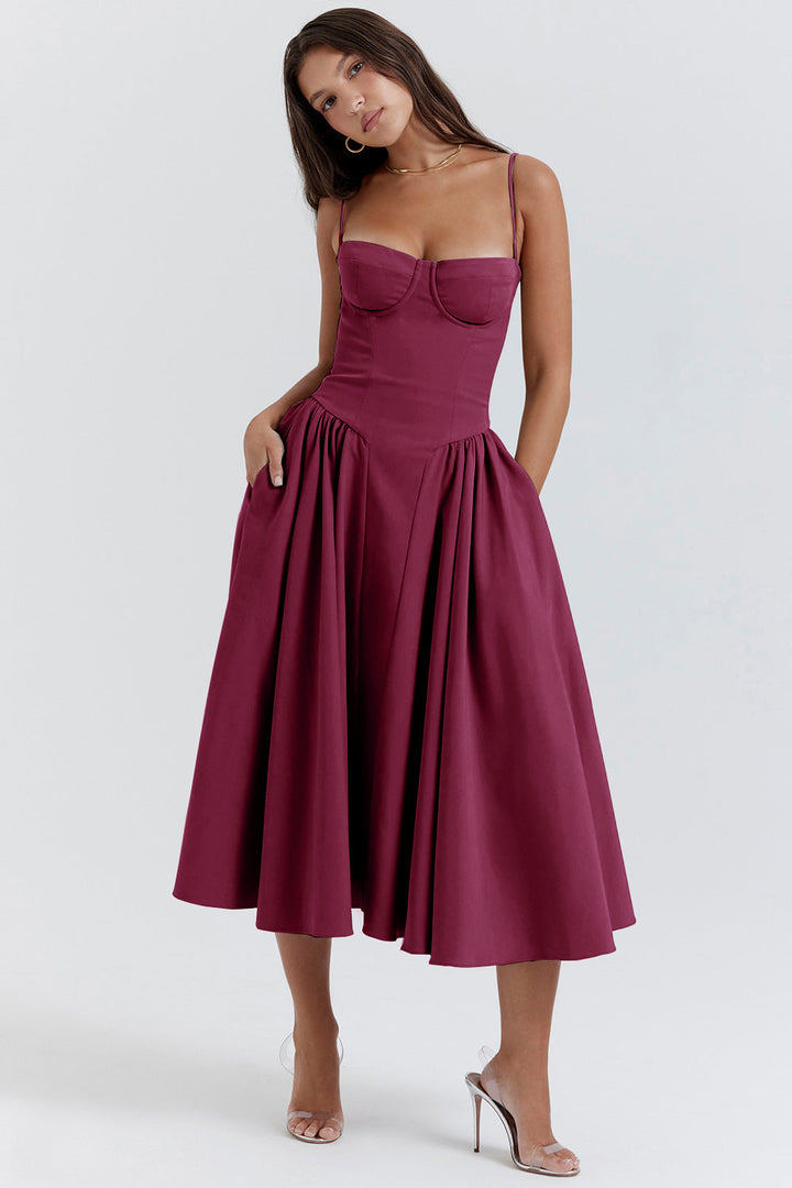 Phoebe | Vintage Cross-Border Modisches Tank Langkleid für Damen