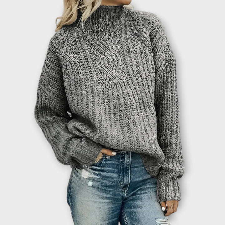 Harper | Gemütlicher Strickpullover für Damen mit Rundhalsausschnitt