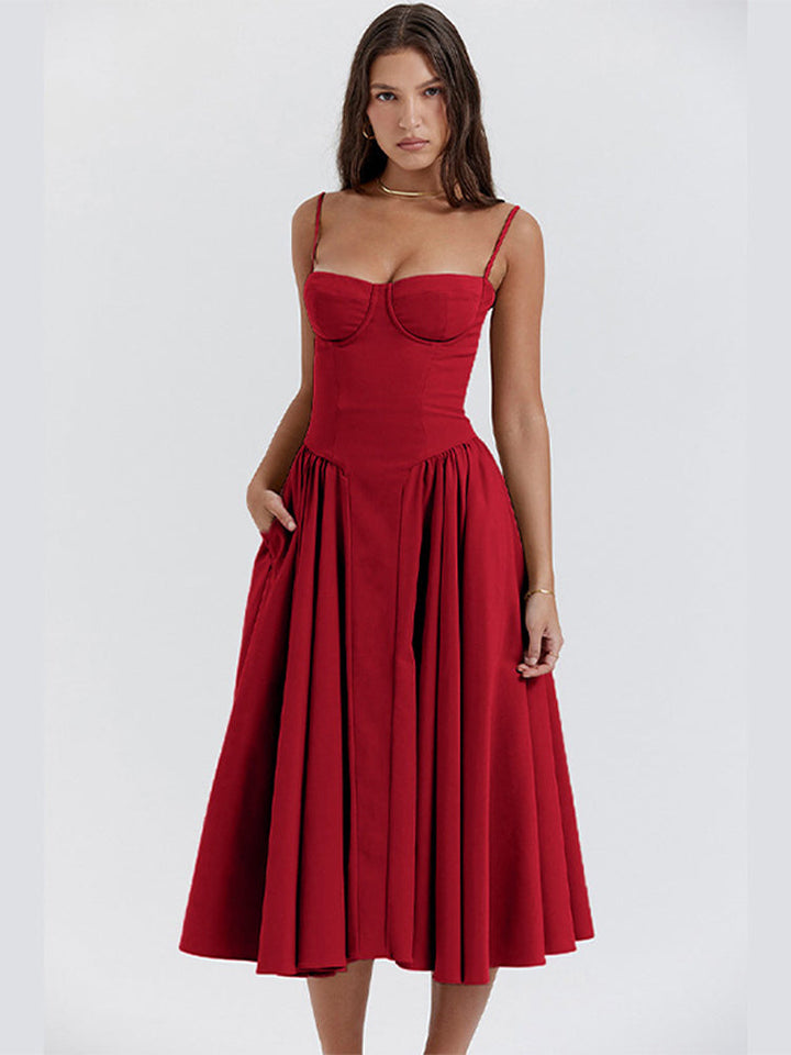 Phoebe | Vintage Cross-Border Modisches Tank Langkleid für Damen