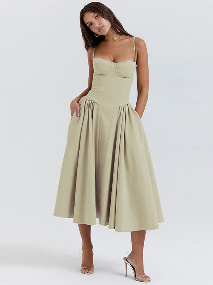 Phoebe | Vintage Cross-Border Modisches Tank Langkleid für Damen