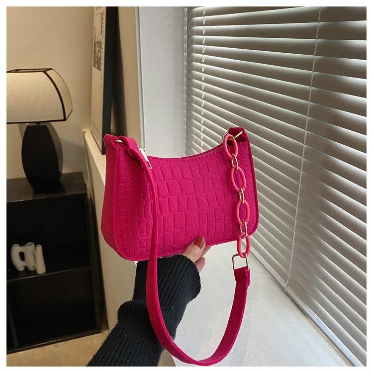 Magnella | Elegante Schultertasche im Krokodil-Präge-Design für Damen