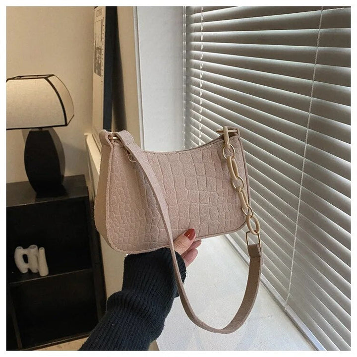 Magnella | Elegante Schultertasche im Krokodil-Präge-Design für Damen