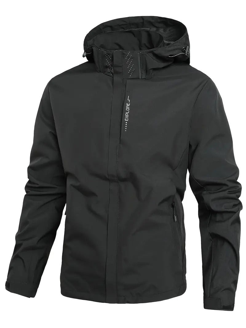 Drizzle | Leichter Wasserdichter Windjacke für Herren mit Kapuze und langen Ärmeln