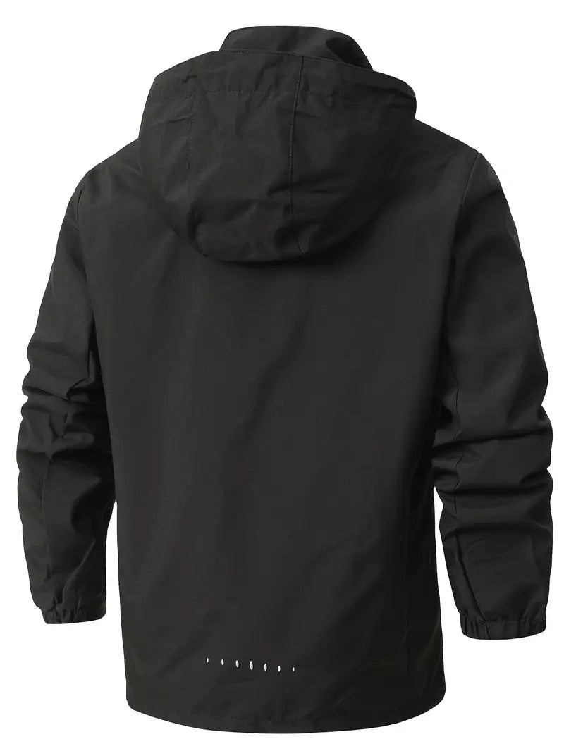 Drizzle | Leichter Wasserdichter Windjacke für Herren mit Kapuze und langen Ärmeln