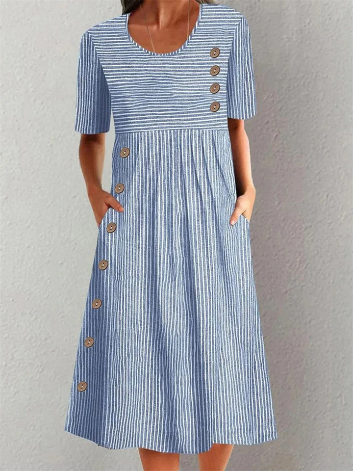 Lorelei | Gestreiftes Sommerkleid für Damen mit Streifen