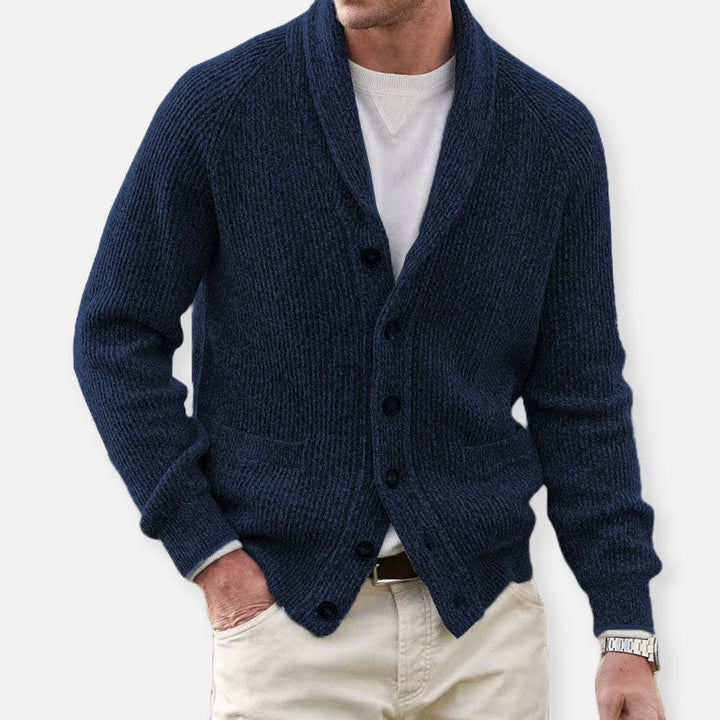 Emanuele | Valente Strickstrickjacke für Herren mit langen Ärmeln