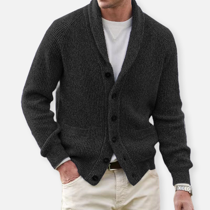 Emanuele | Valente Strickstrickjacke für Herren mit langen Ärmeln