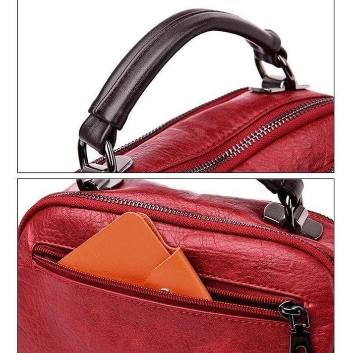 Finbjørg | Kleine und vielseitige Tasche in goldenem Cognac-Ton für Damen