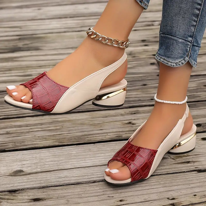 Estelle | Elegante Orthopädische Sandalen für Damen mit mittelhohem Absatz
