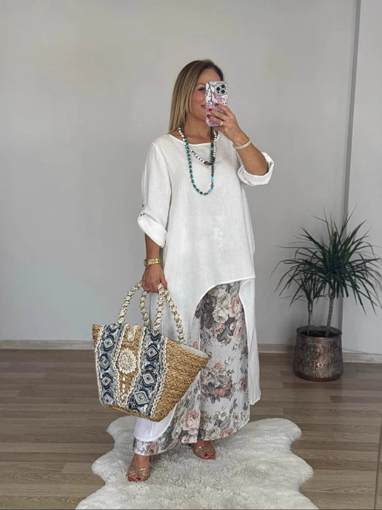 Regina | Elegantes Casual und Set für Damen mit Rundhalsausschnitt