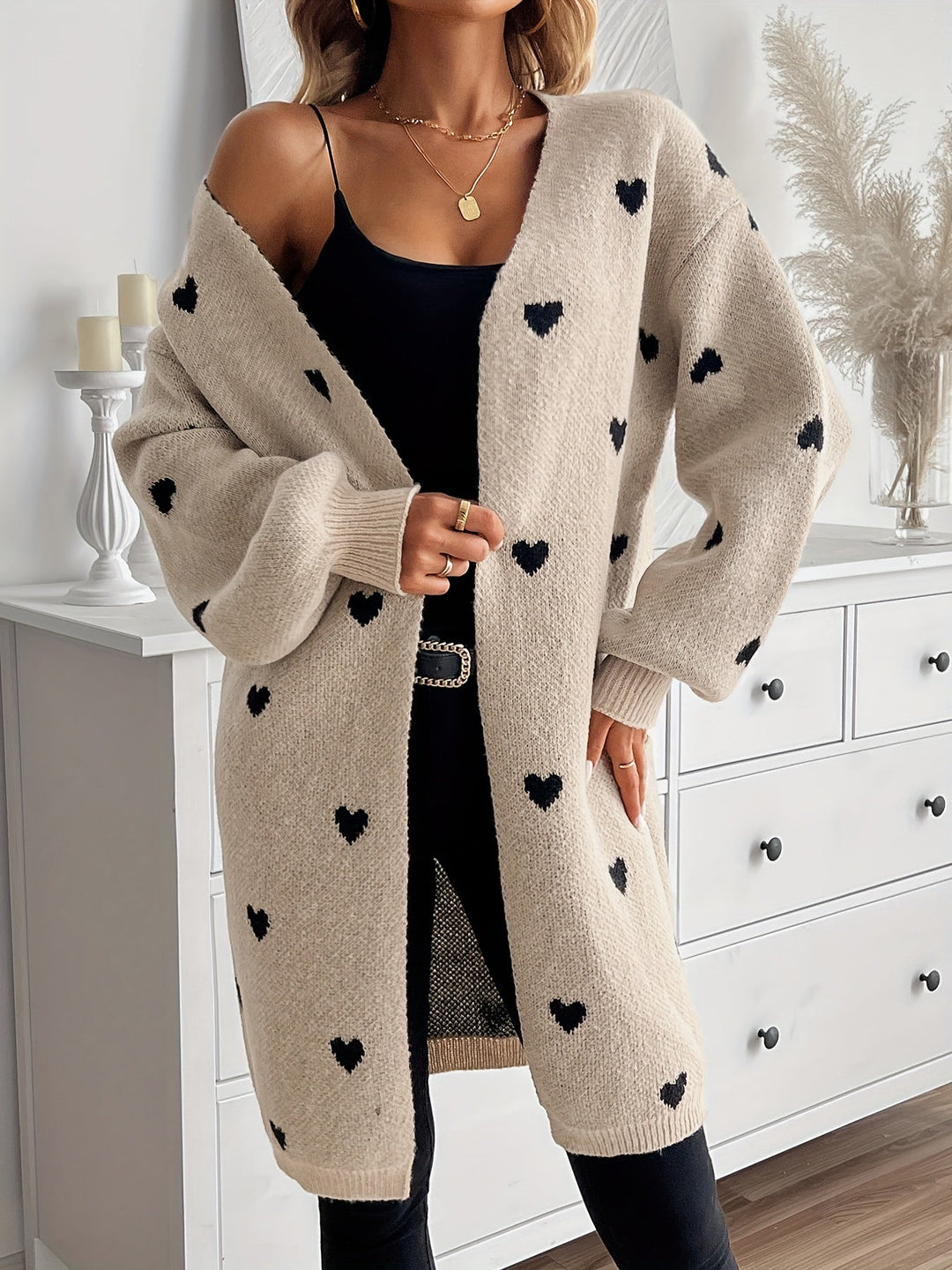 Mabel | Herz Strickjacke
