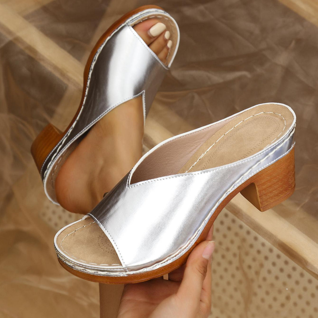 Nadia | Elegante Orthopädische Sandalen für Damen mit mittelhohem Absatz