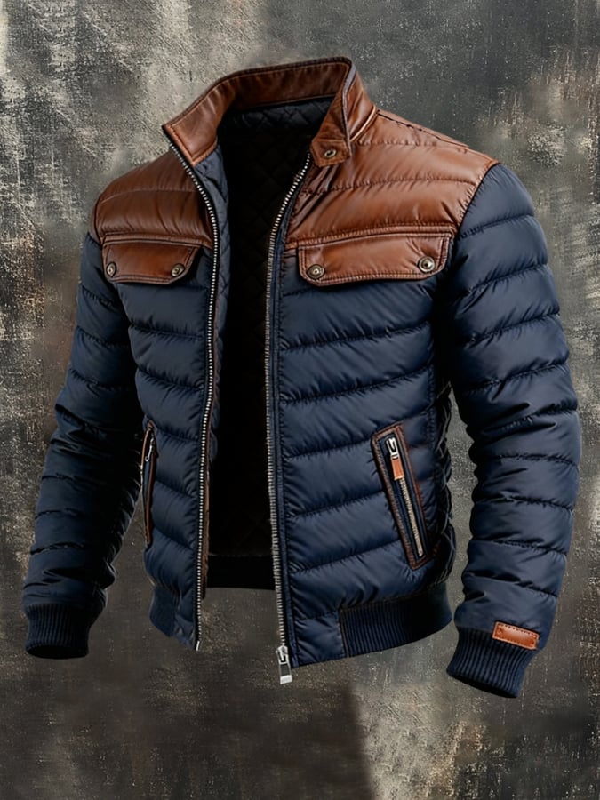 Nikola | Elegante Daunenjacke für Herren mit langen Ärmeln