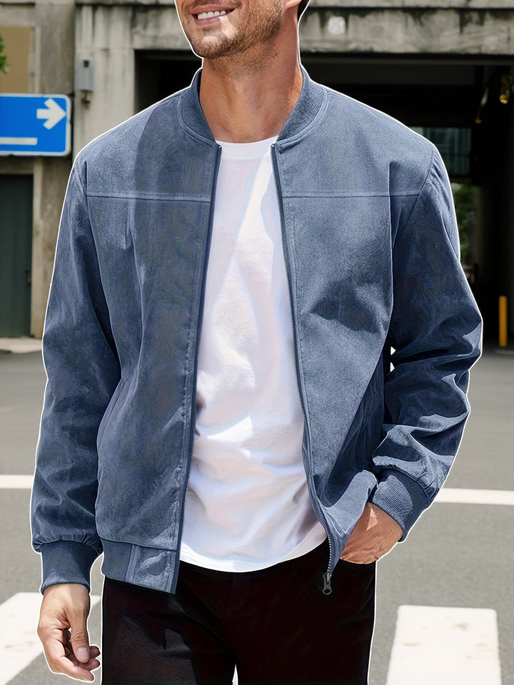 Mason | Stilvolle Zip-Up Jacke für Herren mit Stehkragen und langen Ärmeln