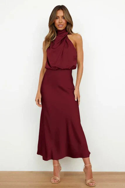 Bianca | Cocktailkleid für Damen mit asymmetrischem Ausschnitt