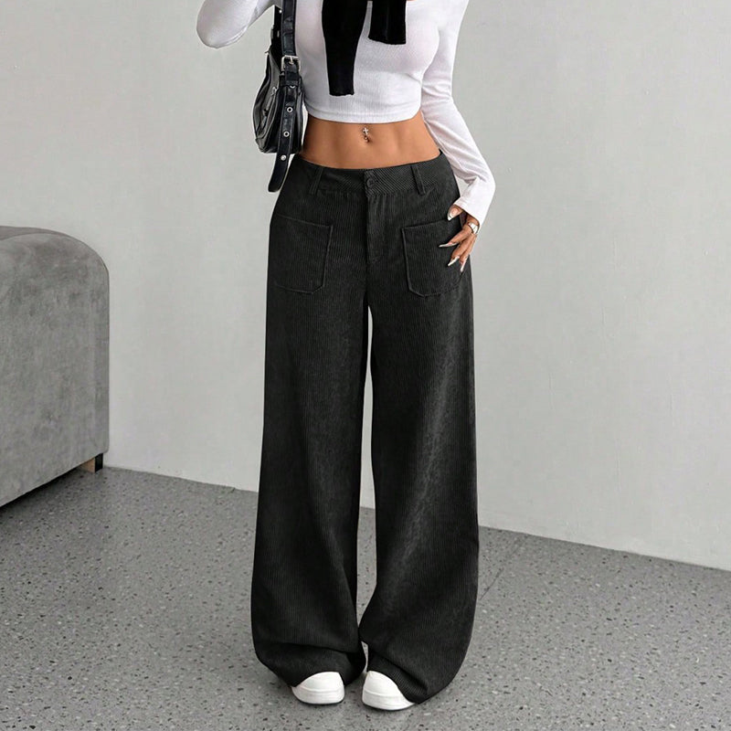 Damen Freizeit-Hochbundhose | Lockere Passform für ultimativen Komfort und Stil