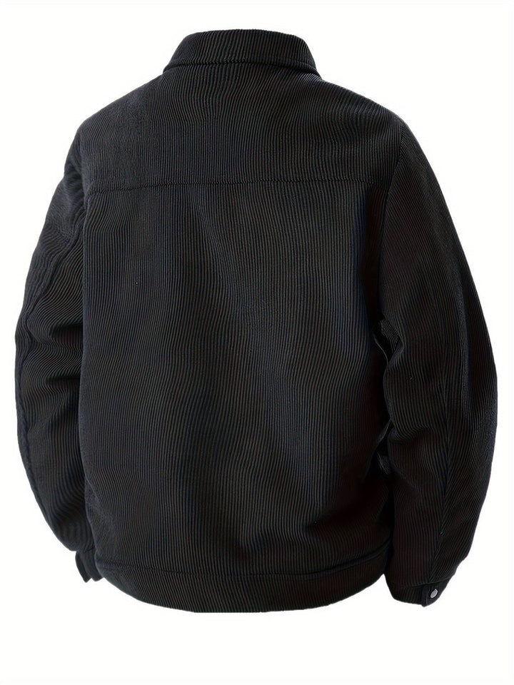 Elegante Cordjacke für Herren mit langen Ärmeln