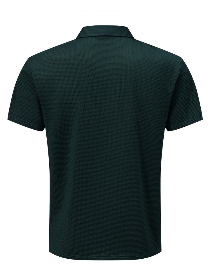 Milano | Kurzarm-Golfhemd für Männer für Herren mit geometrischem Muster