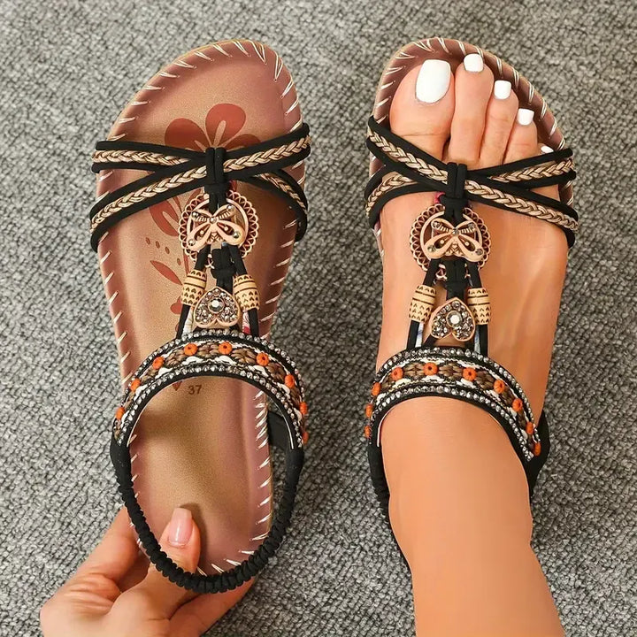 Colella | Elegante Orthopädische Blüten Sandalen für Damen