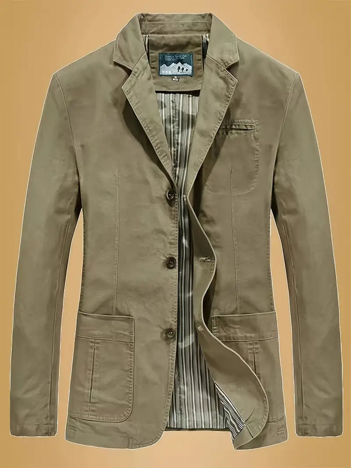 Lässige Herrenjacke für Herren mit langen Ärmeln