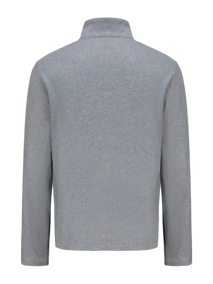 Brit und Boho | Der Aspen Colorblock Quarter-Zip Cardigan für Herren