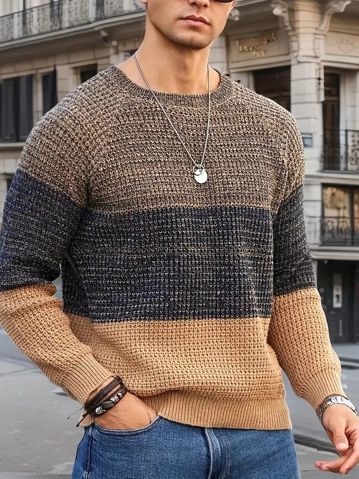 Brit und Boho | Der Orion Geometrische Strickpullover