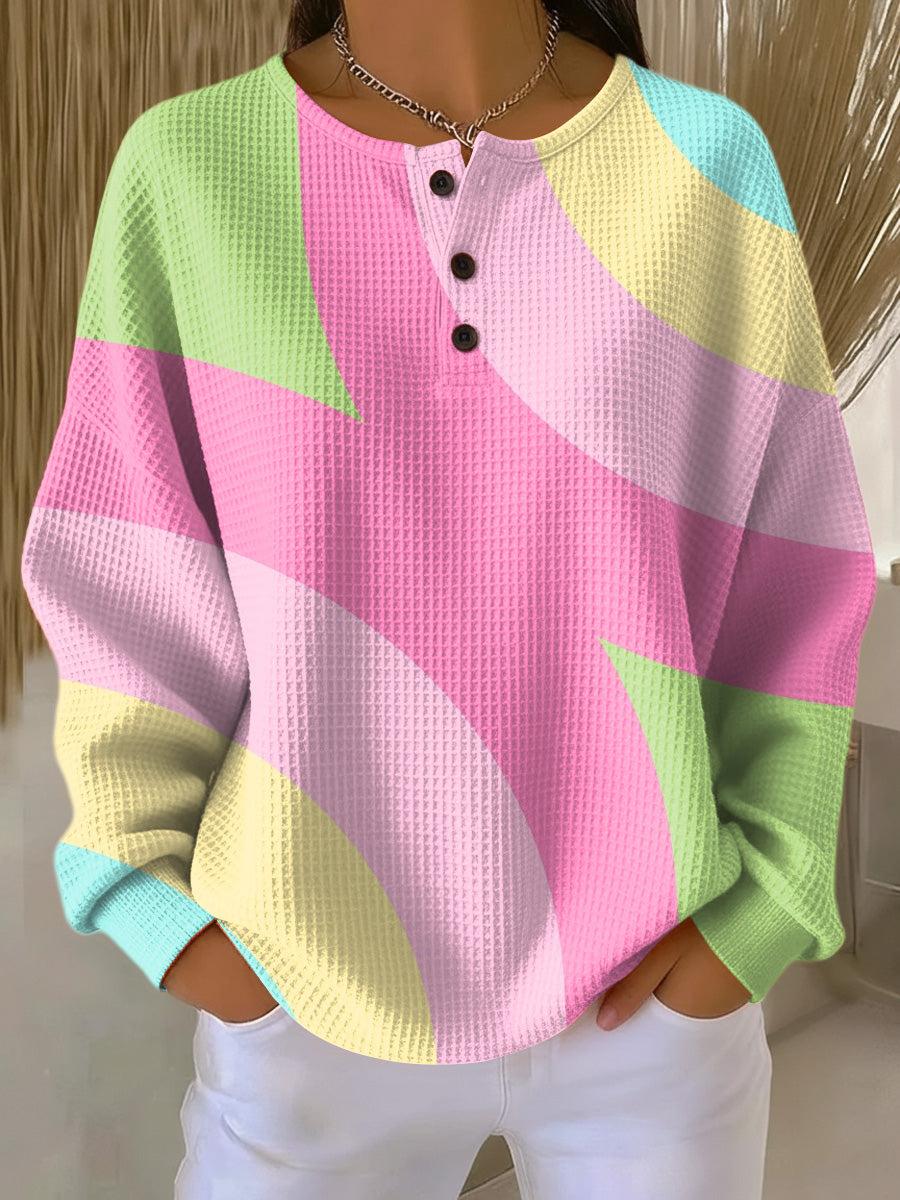 Vera | Pullover für Damen mit abstraktem geometrischem Muster