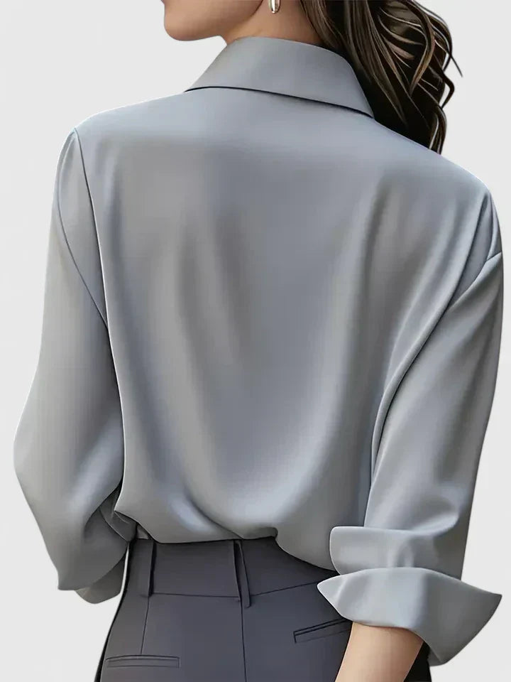 Ellen | Elegantes Button-Down-Oberteil für Damen mit langen Ärmeln