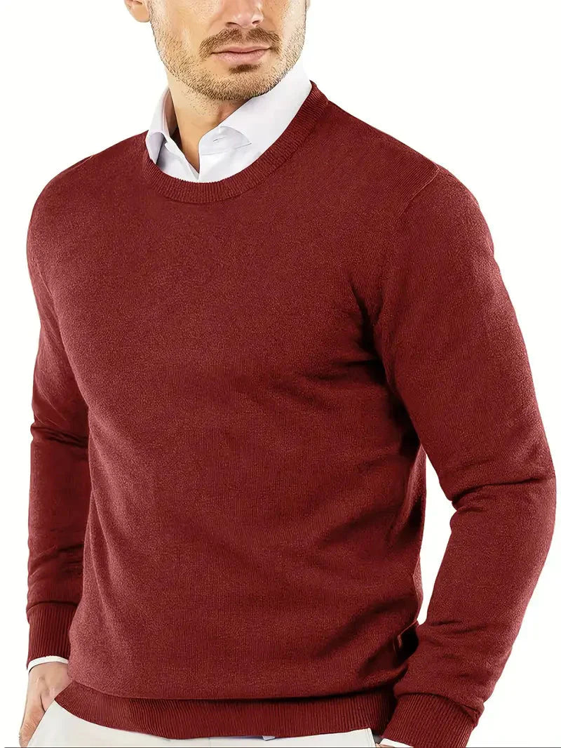 Brit und Boho | Oliver Essential Strickpullover mit Rundhalsausschnitt