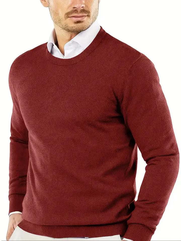 Brit und Boho | Oliver Essential Strickpullover mit Rundhalsausschnitt